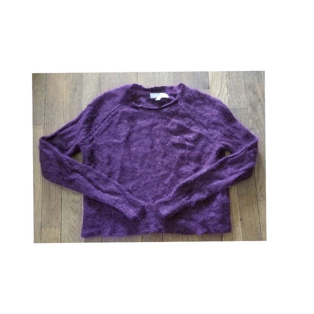 Banana Republic Purple Crop Sweater